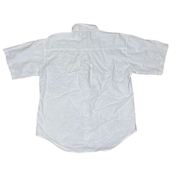 Vintage 80s Bugle Boy Geometric Yacht Button Down Shirt Short Sleeve Large - Picture 5 of 5